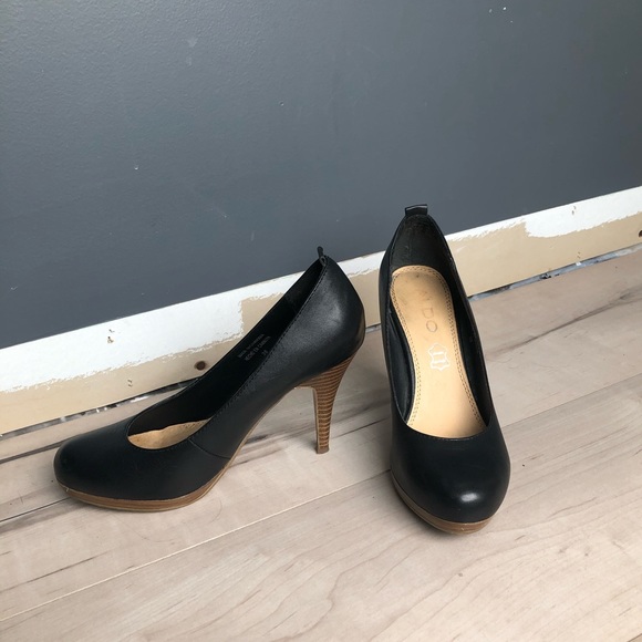 Aldo genuine leather black pumps - Picture 4 of 8